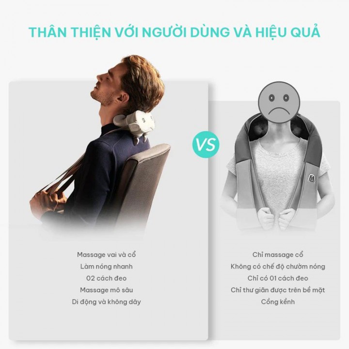 thiết kế mang lại sự thoải mái cho người dùng