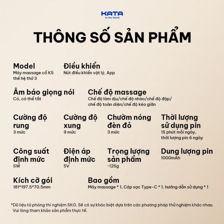 thông số kỹ thuật