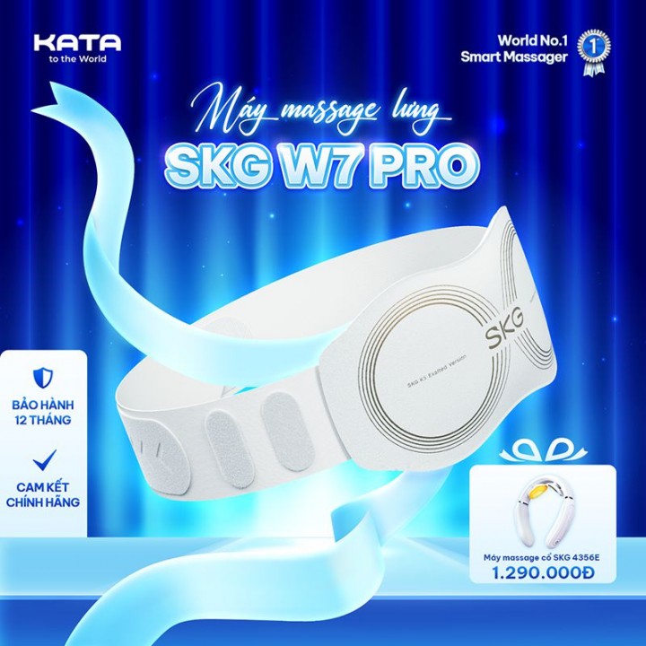 Máy massage lưng SKG W7 pro