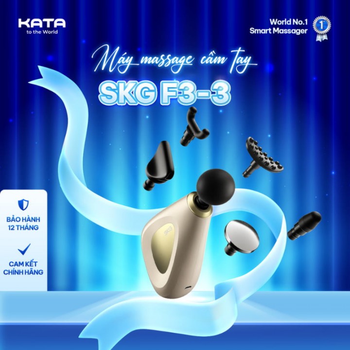 súng massage cơ cầm tay SKG F3-3 chất lượng