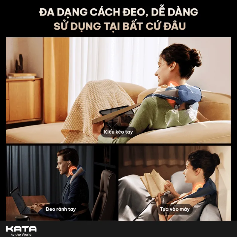 Hướng dẫn đeo máy massage cổ SKG H7 Luxury