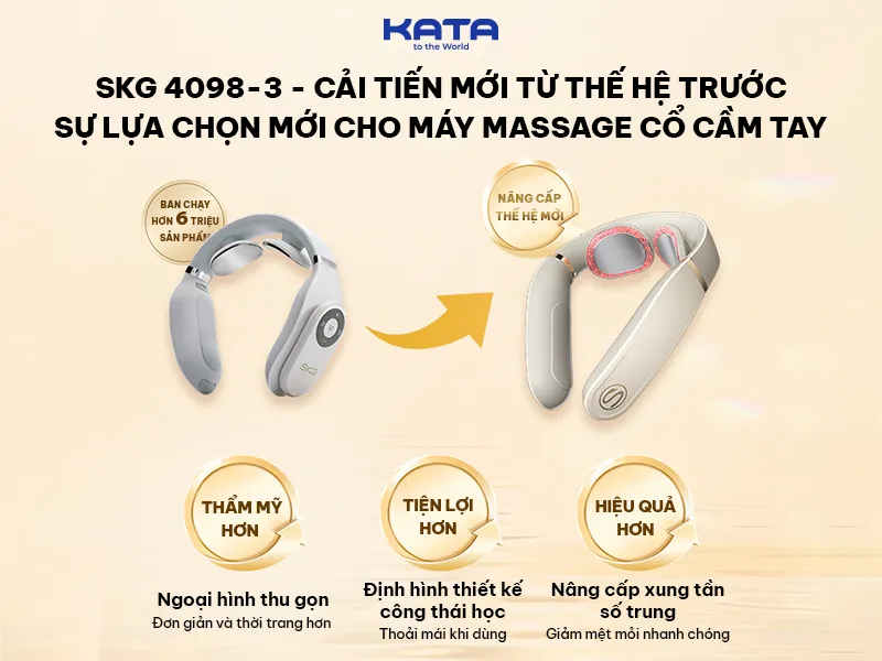 Máy massage cổ SKG 4098-3 với nâng cấp mới