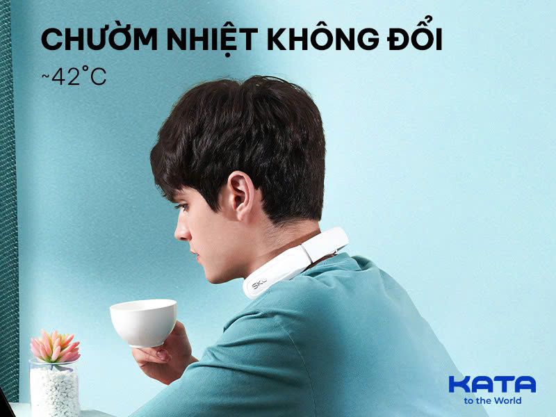 SKG 4356E giảm bớt căng cứng cổ nhờ hiệu ứng chườm nhiệt nhanh 