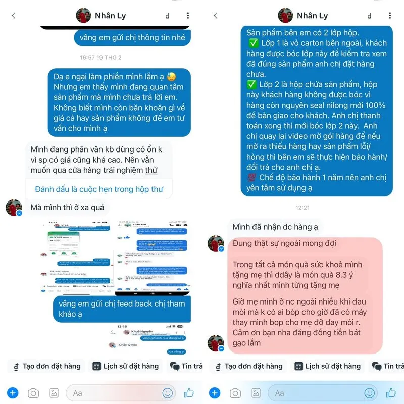 Một số feedback đến từ khách hàng trải nghiệm máy massage cổ vai gáy SKG H7