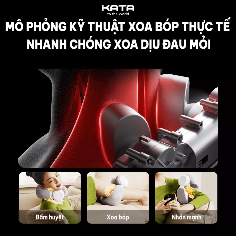 Đầu massage SKG N3 mô phỏng tay người