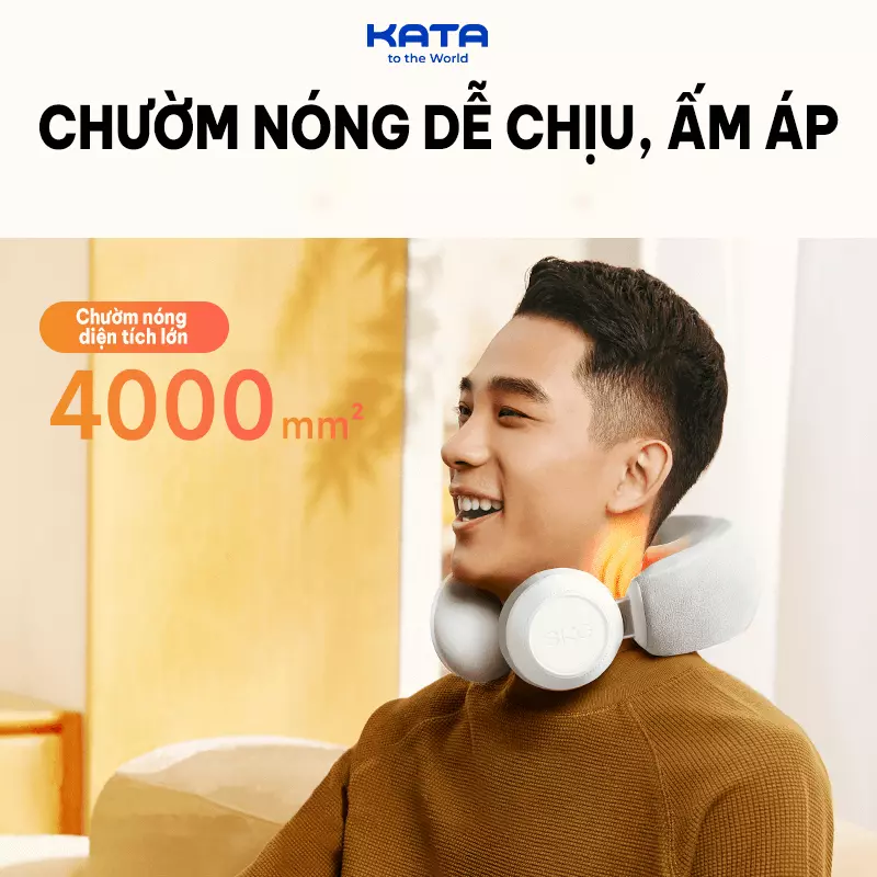 Chườm nóng trên máy SKG N3 giúp hồi phục tổn thương nhanh chóng