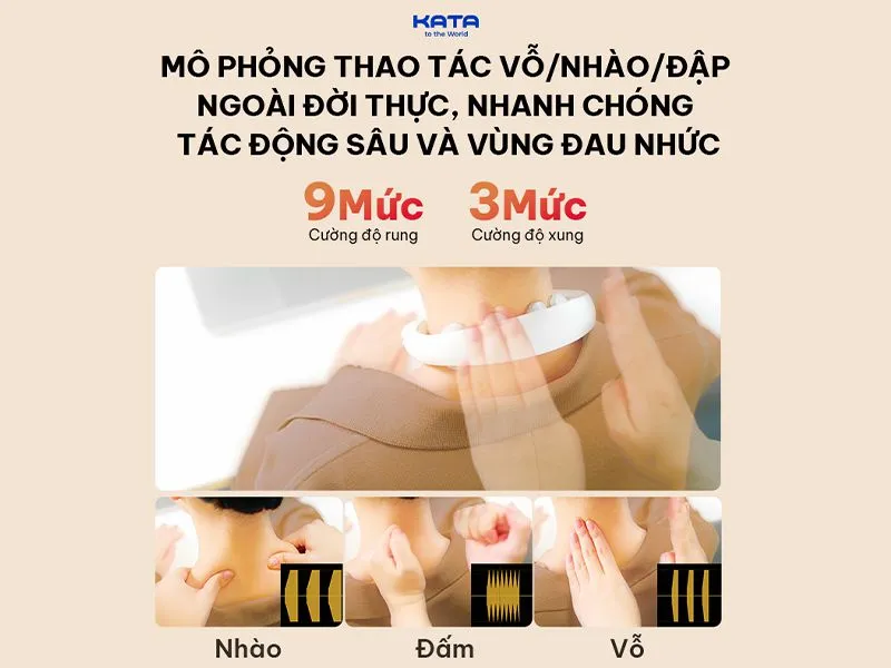 Thư giãn 3 chiều từ trong ra ngoài nhờ các xung - rung cộng hưởng đa dạng của SKG K5-3