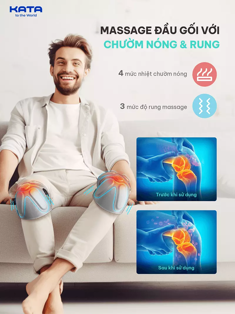 Máy massage SKG W3 Pro có chức năng chườm nóng thông minh