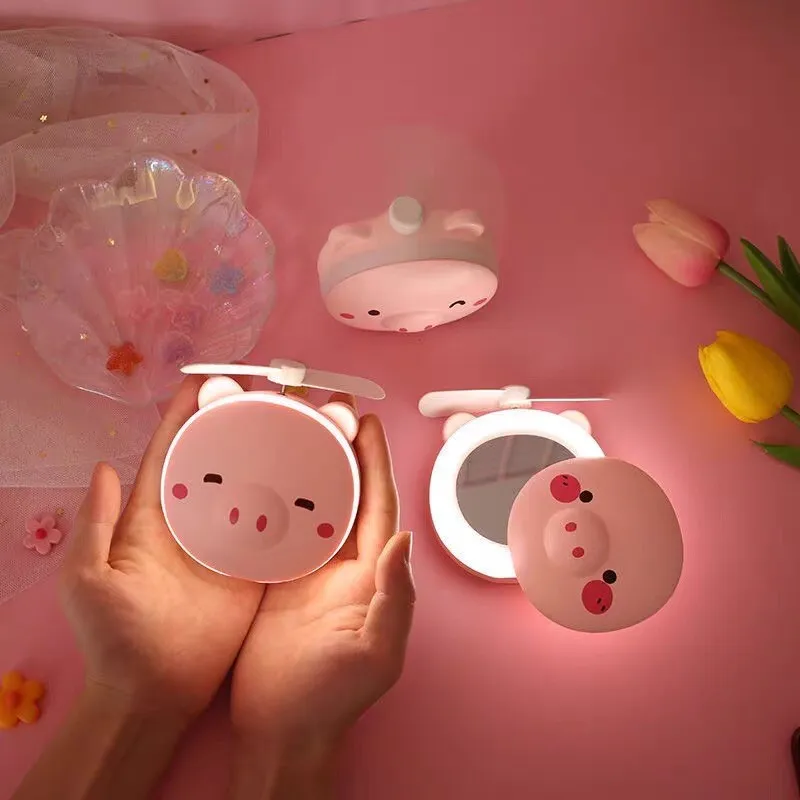 Gương LED cầm tay mini nhỏ gọn 
