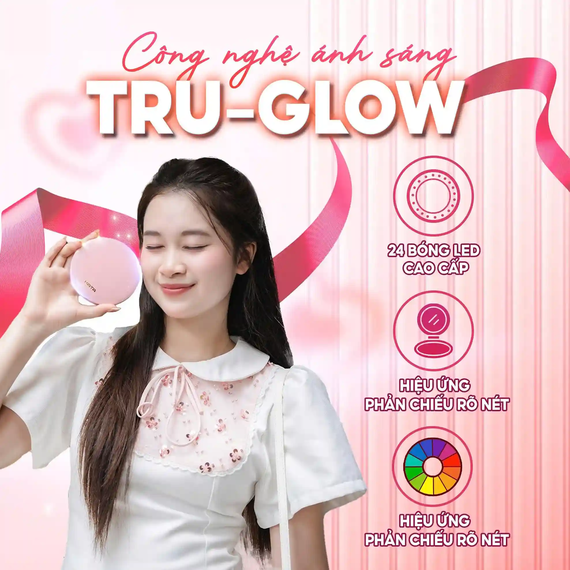 Gương trang điểm mini KATA MIRO O2 POCKET sở hữu công nghệ chuẩn salon
