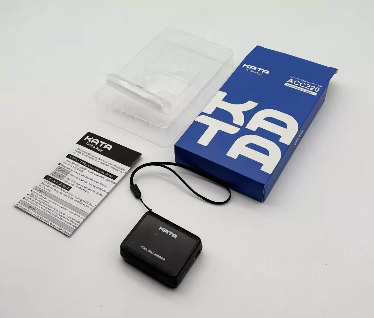 Bộ sản phẩm máy đo nồng độ cồn KATA ACC220