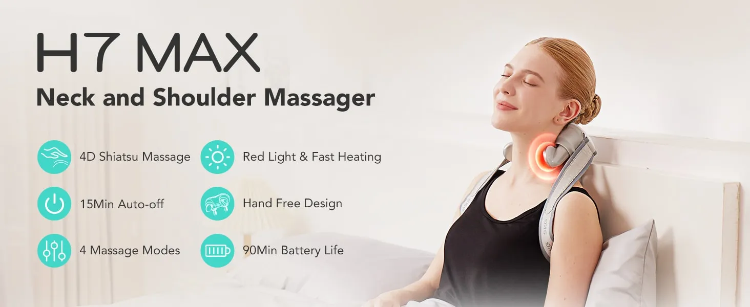 Máy massage cổ SKG H7 - Giải pháp chăm sóc sức khỏe thế hệ mới