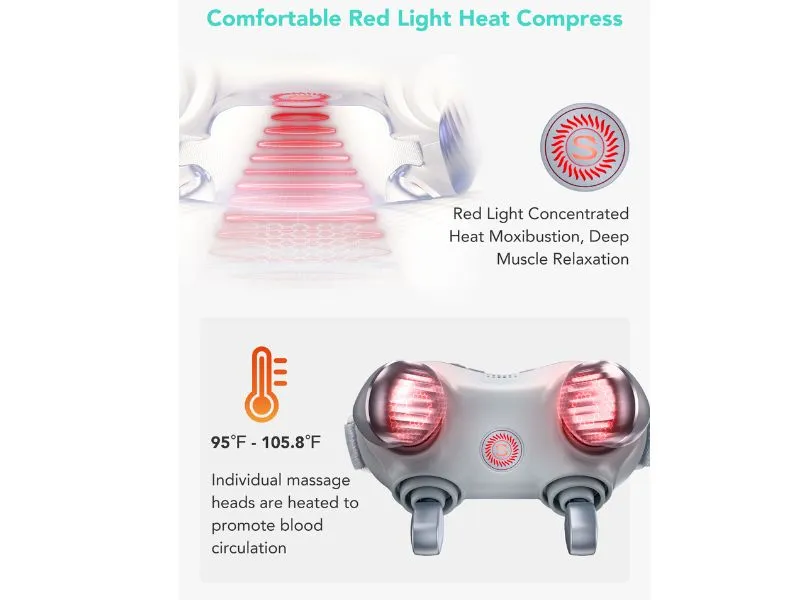 SKG H7 Max tích hợp chườm nóng cùng ánh sáng đỏ