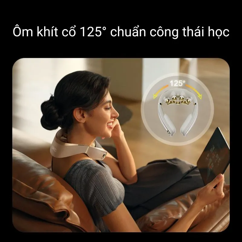 Khung đỡ máy mềm dẻo đàn hồi ôm sát cổ, linh hoạt và không bị gò bó