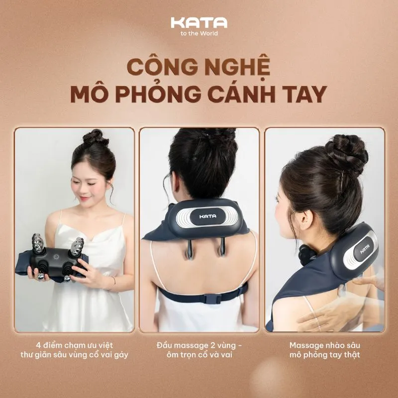 Máy massage KATA MS8 sở hữu công nghệ massage hiện đại
