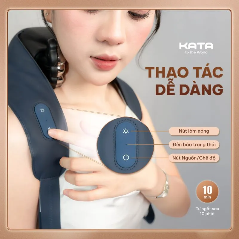 Các nút điều khiển máy mát xa KATA MS8