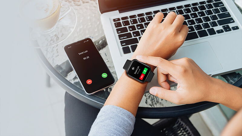 Phạm vi kết nối Bluetooth rộng lớn biến SKG V7 PRO trở thành một chiếc điện thoại mini