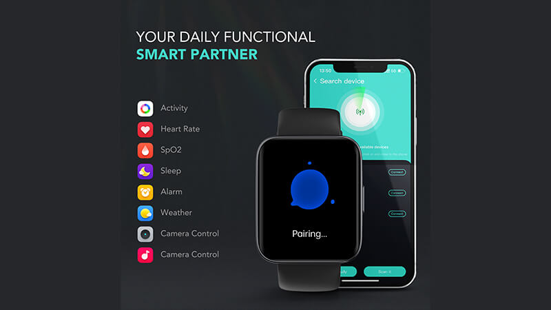 SKG còn phát triển đồng thời tính năng ghép cặp “Find a Watch” (Tìm kiếm đồng hồ) và “Find my Phone” (Tìm kiếm điện thoại).