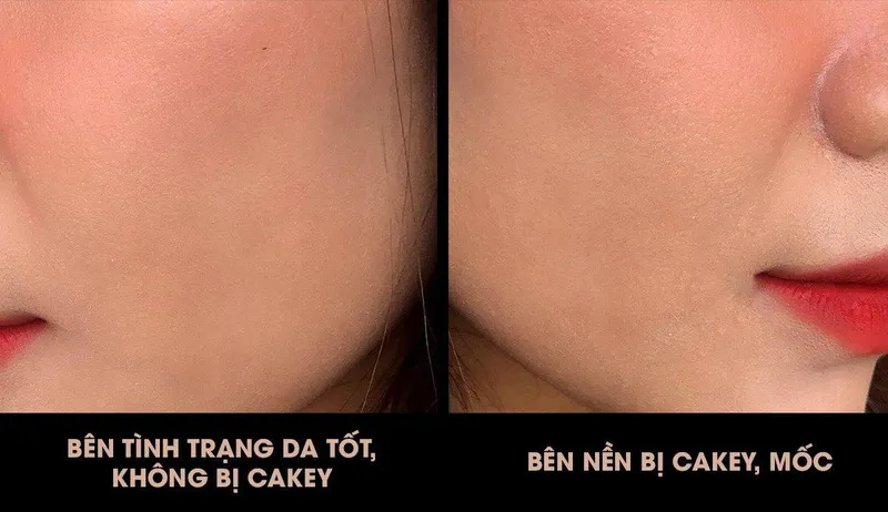  Tình trạng mốc nền khi makeup vào mùa đông 