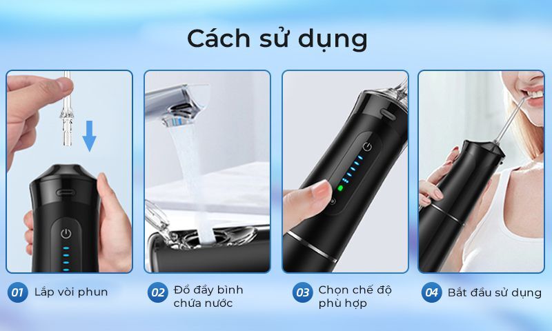 Cách sử dụng máy tăm nước có hiệu quả tối đa