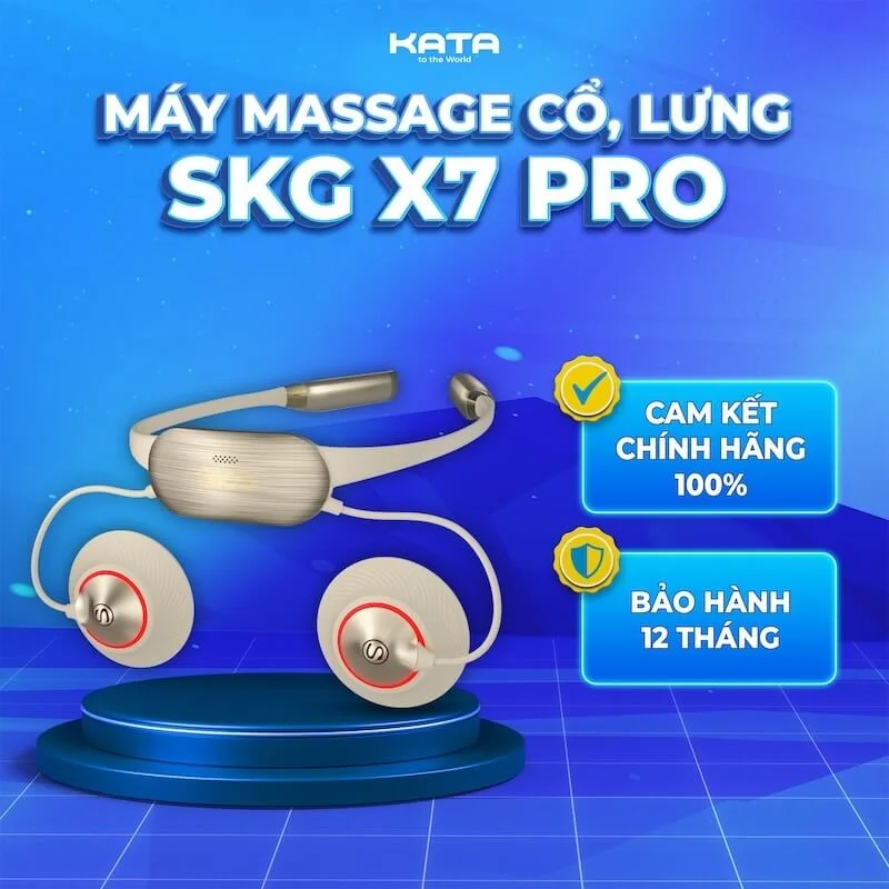 Máy massage cổ vai lưng cao cấp SKG X7 Pro