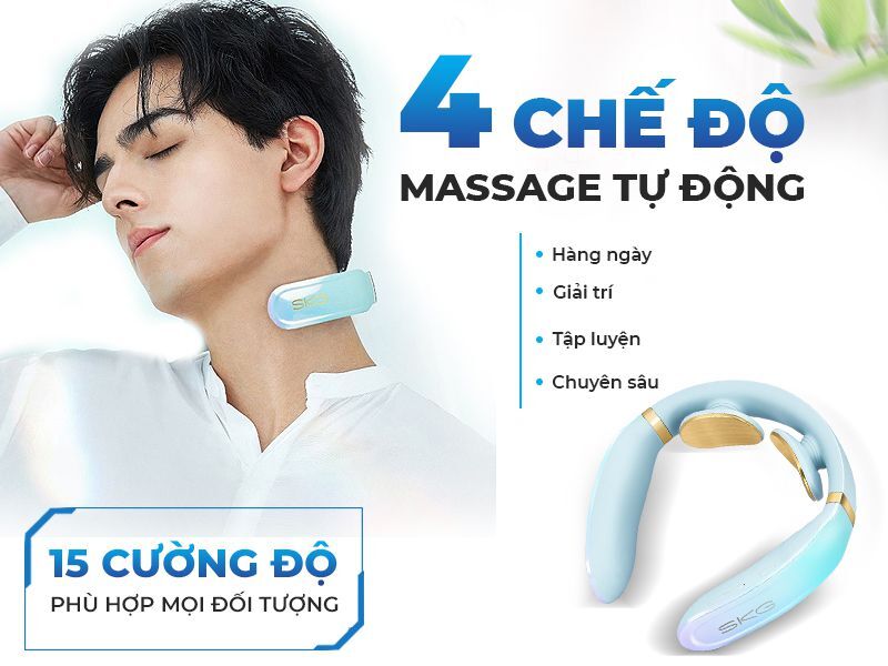 Máy massage cổ vai gáy cầm tay SKG K6E